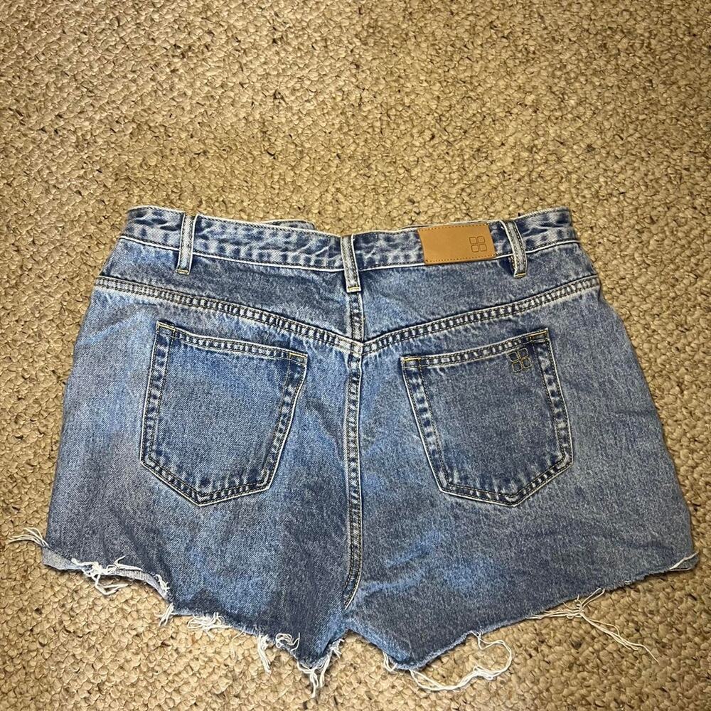 Insight high waisted blue denim shorts